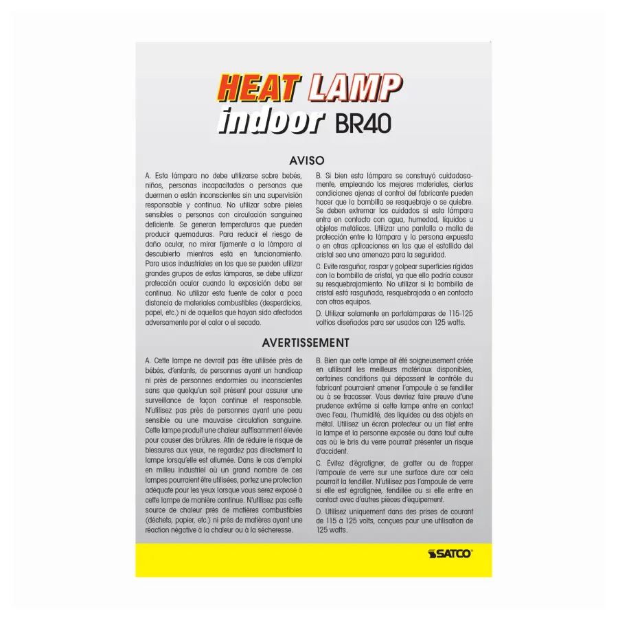 250 Watt R40 Incandescent - Clear Heat - 6000 Average rated hours - Medium base - 120 Volt - Image 5