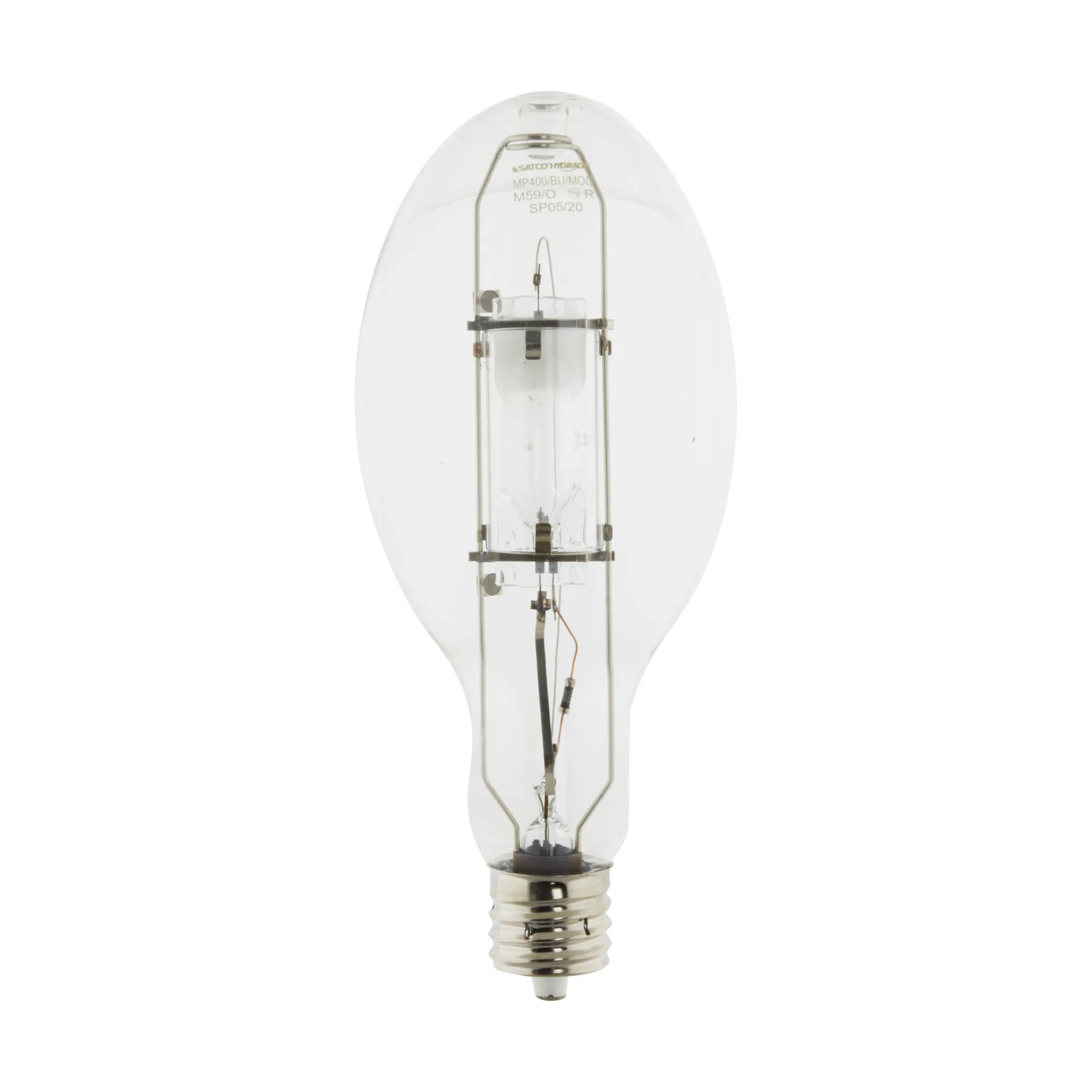 400 Watt - Metal Halide HID - MP400 - Mogul base - ED37 - Clear - 65 CRI - 4200K
