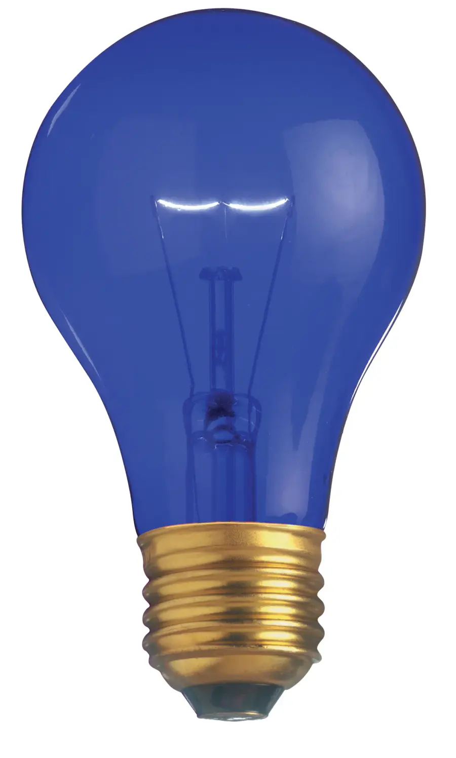 25 Watt A19 Incandescent - Transparent Blue - 2000 Average rated hours - Medium base - 130 Volt - Image 1