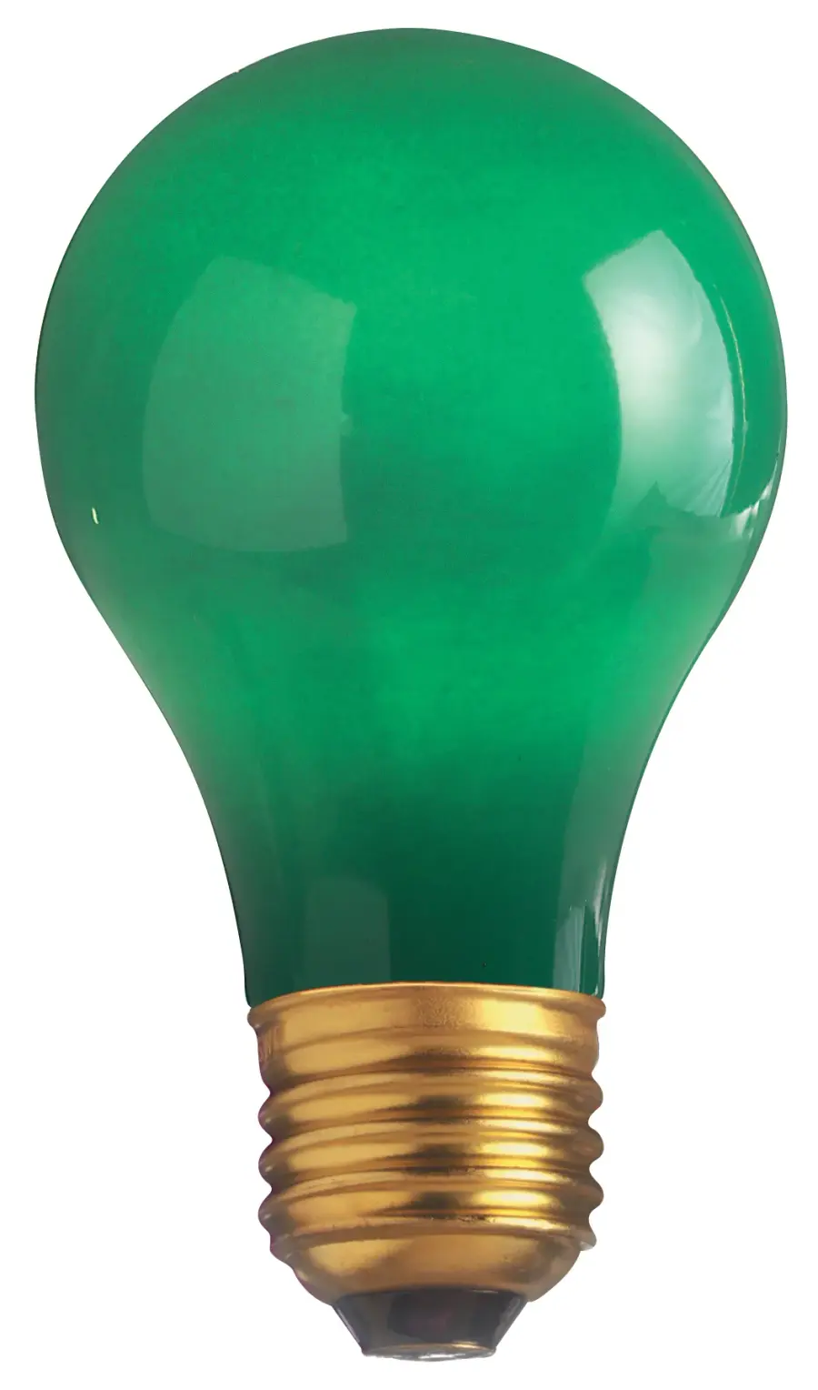 25 Watt A19 Incandescent - Ceramic Green - 1000 Average rated hours - 10 Lumens - Medium base - 130 Volt - Image 1