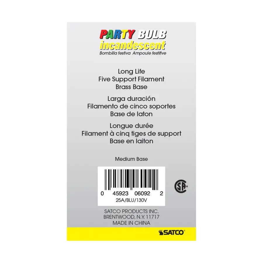 25 Watt A19 Incandescent - Ceramic Blue - 1000 Average rated hours - 80 Lumens - Medium base - 130 Volt - Image 5