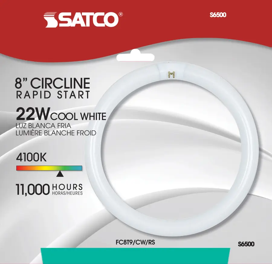 22 Watt - T9 - Circline Fluorescent - 4100K Cool White - 62 CRI - 4-Pin base - Image 2