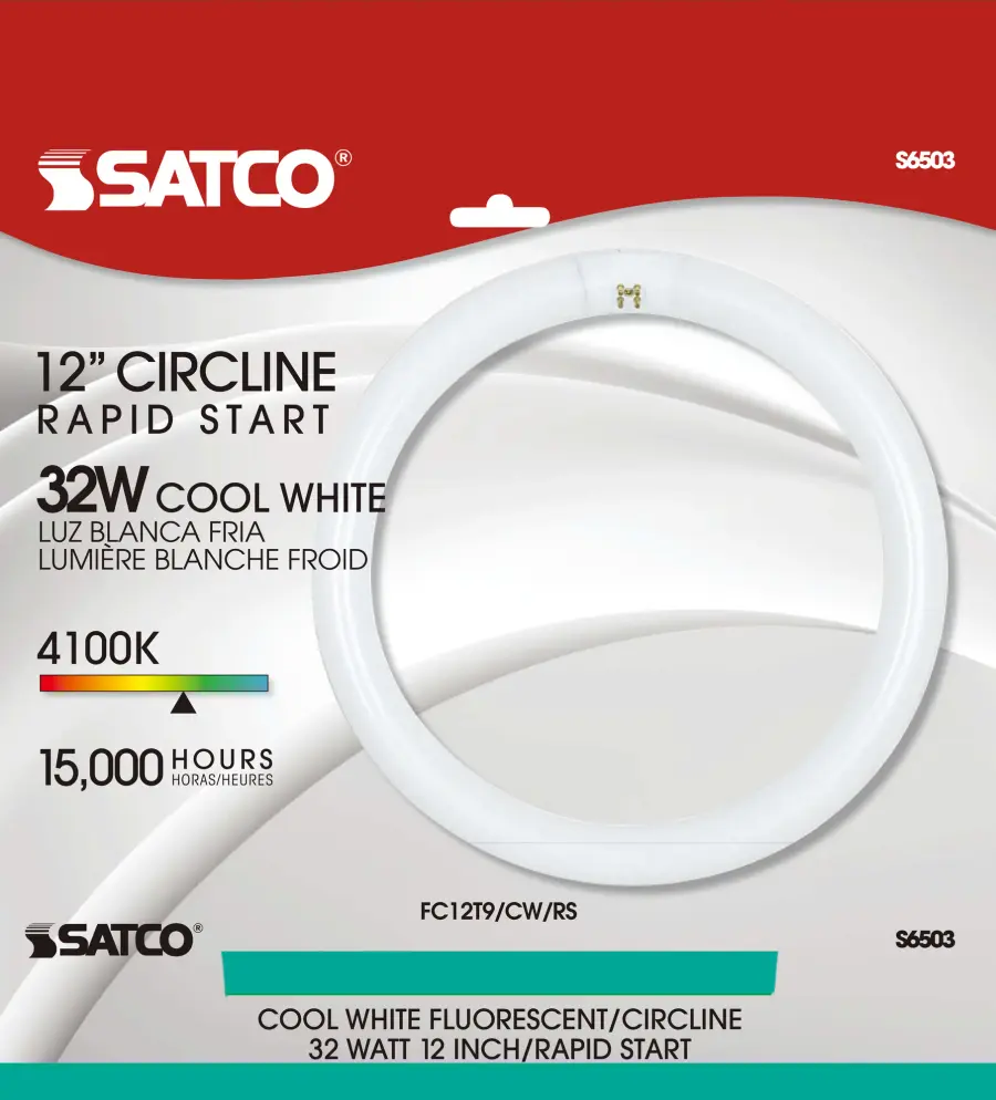 32 Watt - T9 - Circline Fluorescent - 4100K Cool White - 62 CRI - 4-Pin base - Image 2