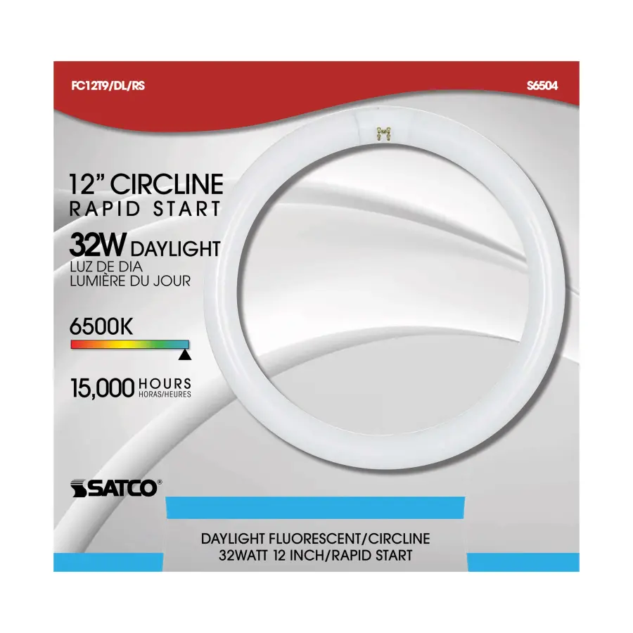 32 Watt - T9 - Circline Fluorescent - 6500K Daylight - 76 CRI - 4-Pin base - Image 2