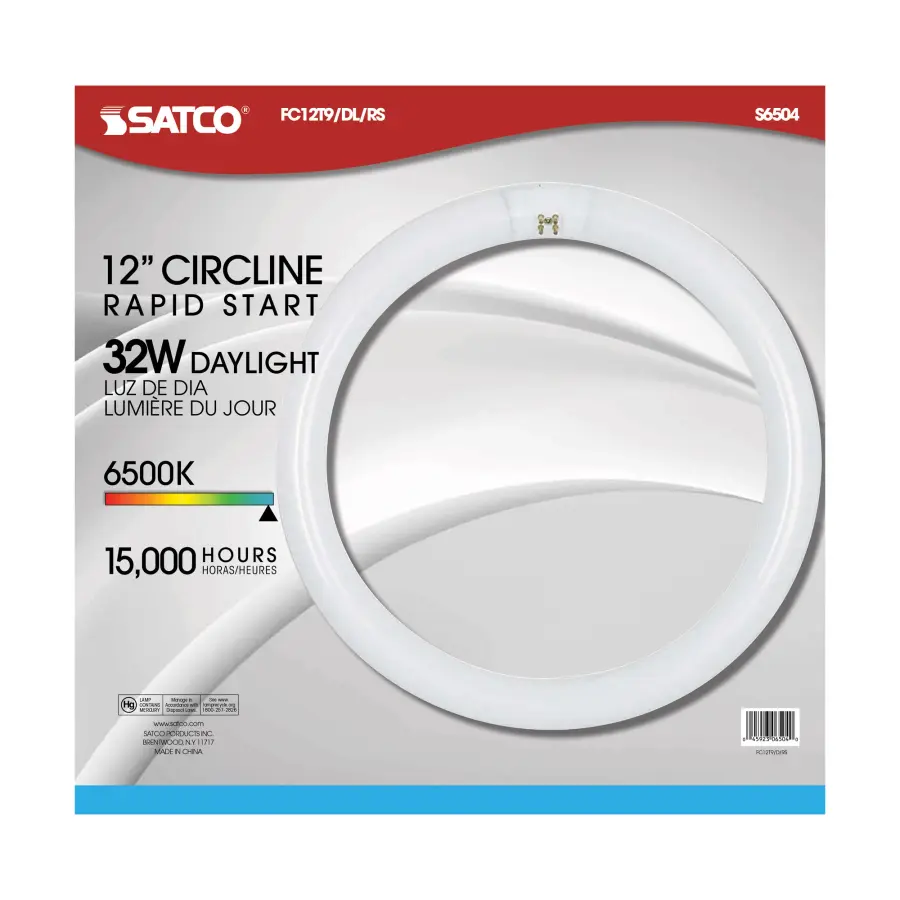 32 Watt - T9 - Circline Fluorescent - 6500K Daylight - 76 CRI - 4-Pin base - Image 3