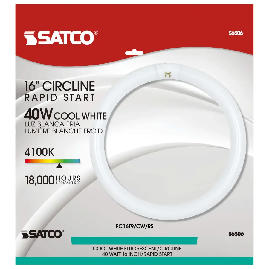 40 Watt - T9 - Circline Fluorescent - 4100K Cool White - 62 CRI - 4-Pin base - Image 2