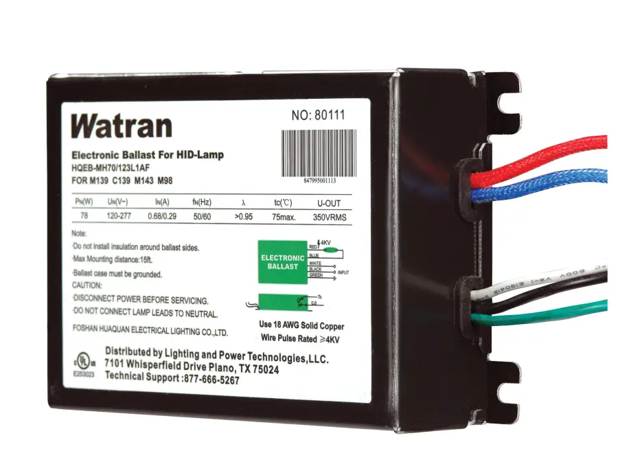 Electronic Ballast HQEB/MH70/123L1AF UNV RECTANGLE MC70 FCAN CMH70 - Image 2
