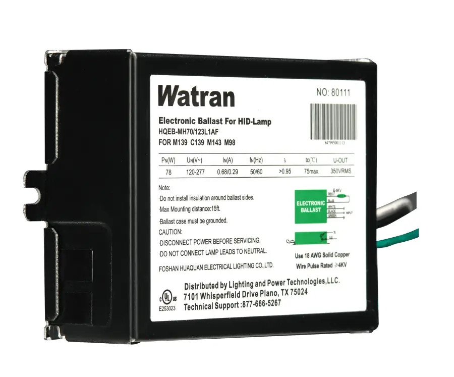 Electronic Ballast HQEB/MH70/123L1AF UNV RECTANGLE MC70 FCAN CMH70 - Image 3