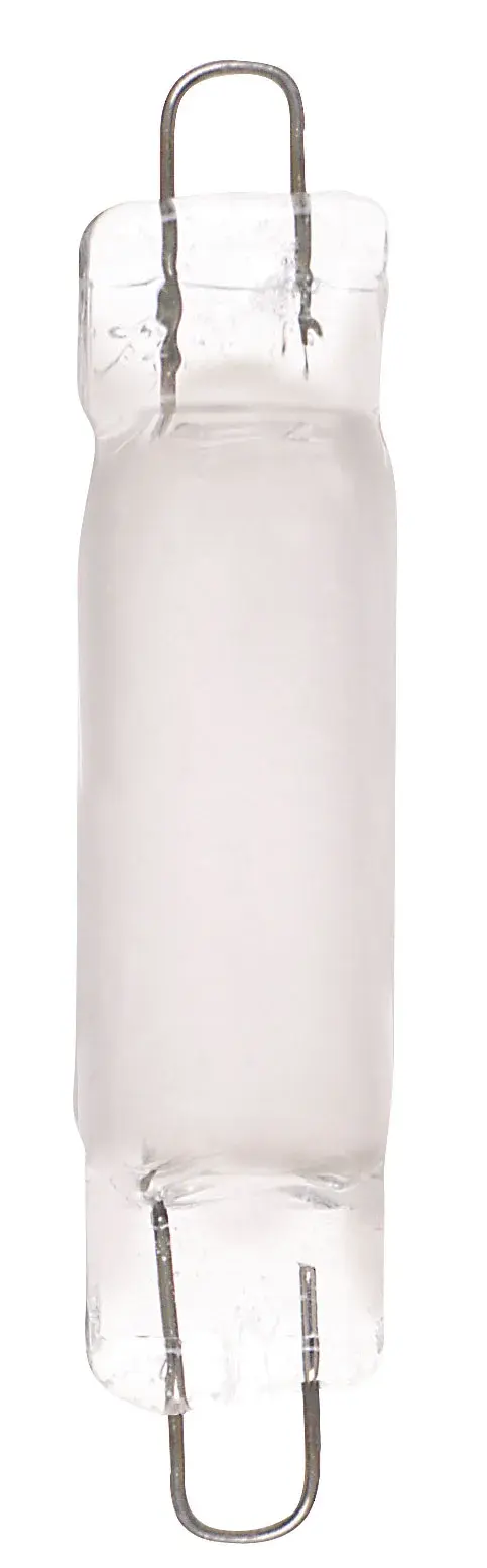 10 Watt miniature - T3 - Frost - 20000 Average rated hours - 90 Lumens - Rigid Loop base - 24 Volt
