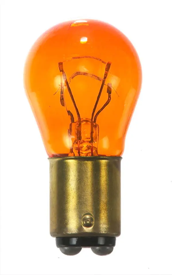 26.88/8.26 Watt miniature - S8 - 1200/5000 Average rated hours - DC Bay base - Amber - 12.8/14 Volt