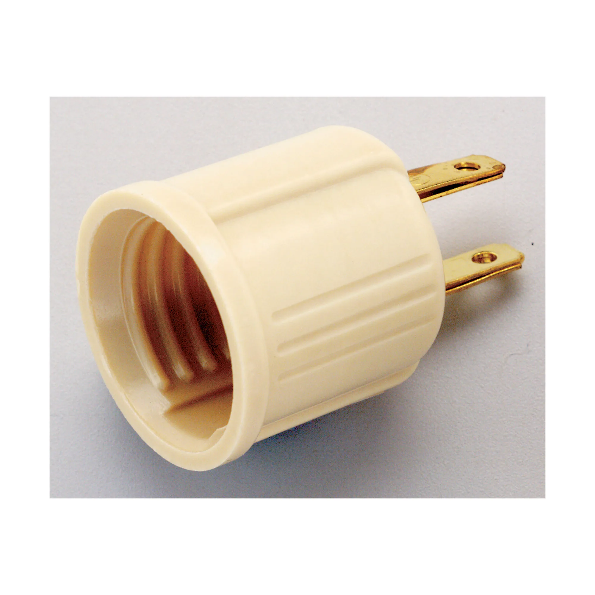 Bakelite Socket Adapter - Ivory Finish