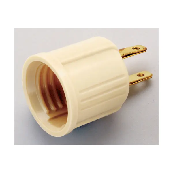 Bakelite Socket Adapter - Ivory Finish