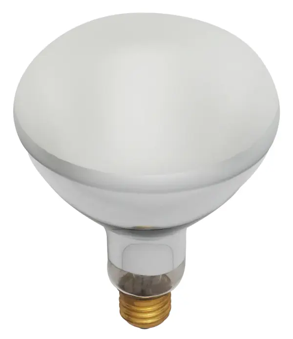 500 Watt BR40 Incandescent - Frost - 2000 Average rated hours - 5500 Lumens - Medium base - 130 Volt