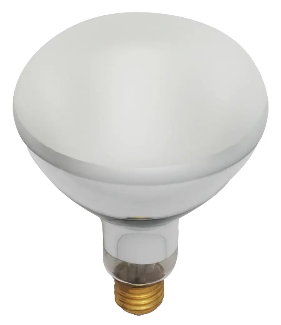 500 Watt BR40 Incandescent - Frost - 2000 Average rated hours - 5500 Lumens - Medium base - 130 Volt