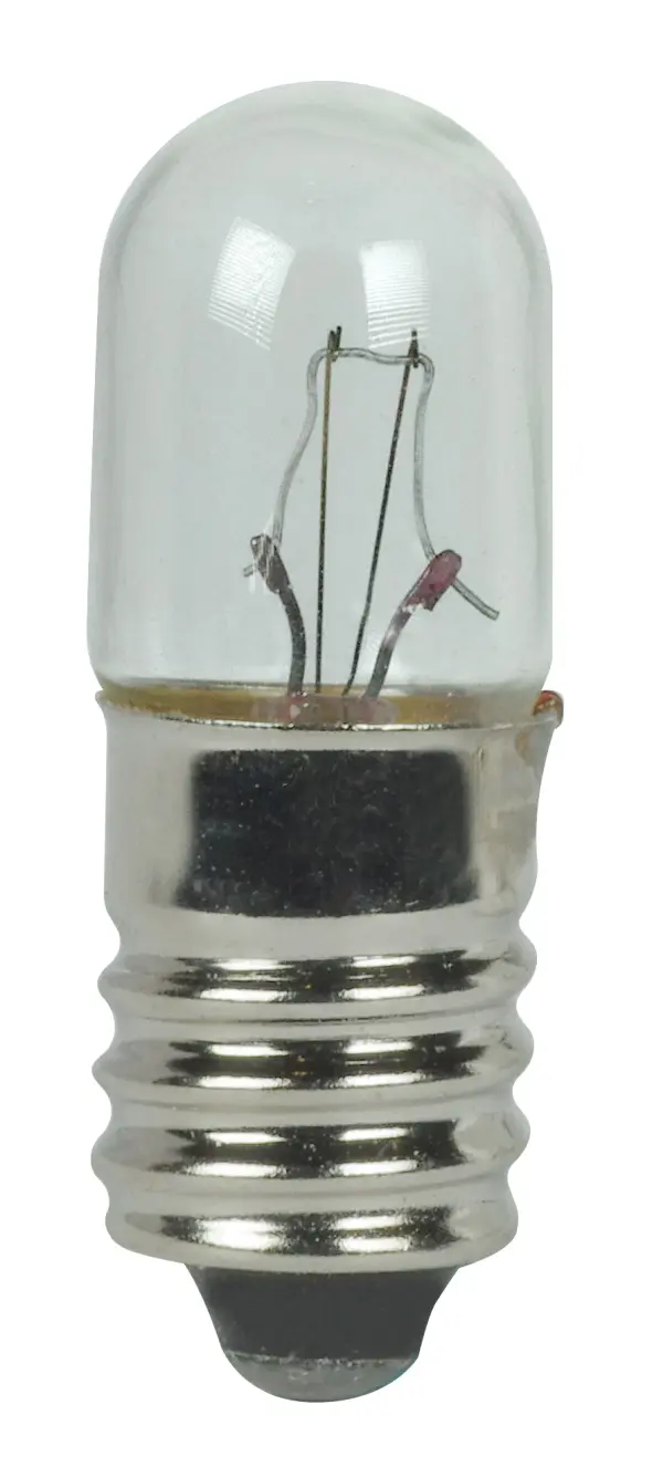 5 Watt miniature - T3 1/4 - 500 Average rated hours - Miniature Screw base - 28 Volt