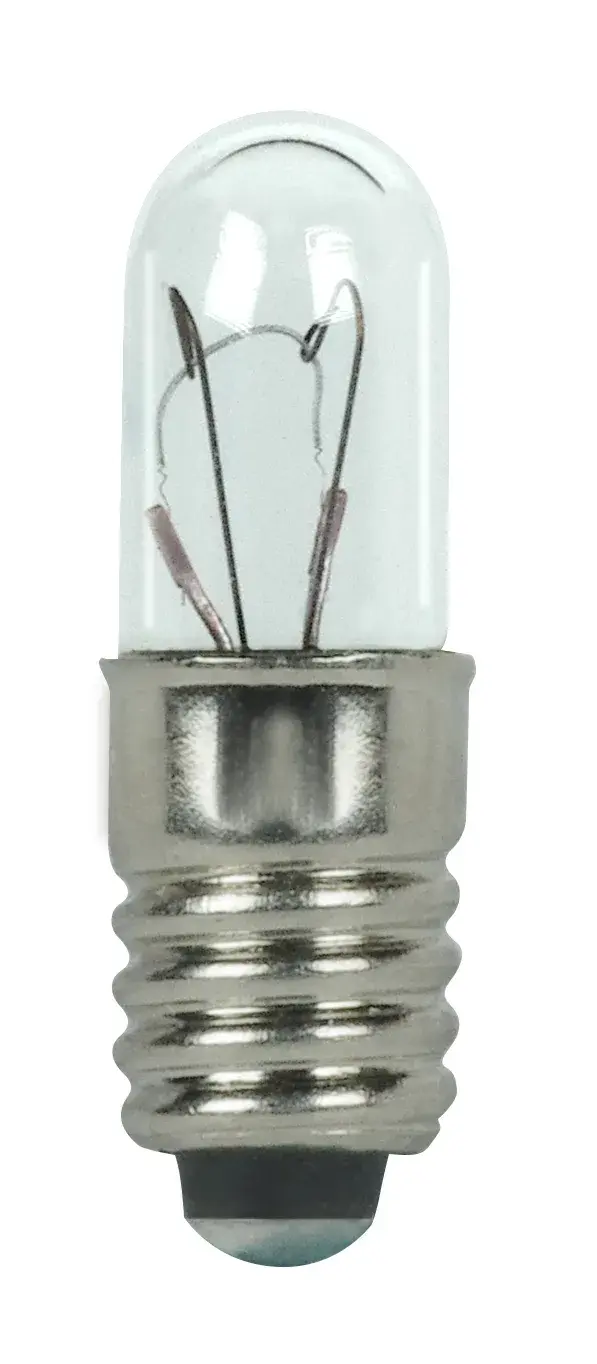 1.26 Watt miniature - T1 3/4 - 50000 Average rated hours - Midget Screw base - 6.3 Volt