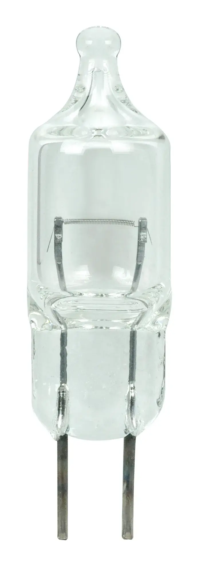 8 Watt miniature - T2 1/2 - 500 Average rated hours - Bi Pin G4 base - 12.8 Volt