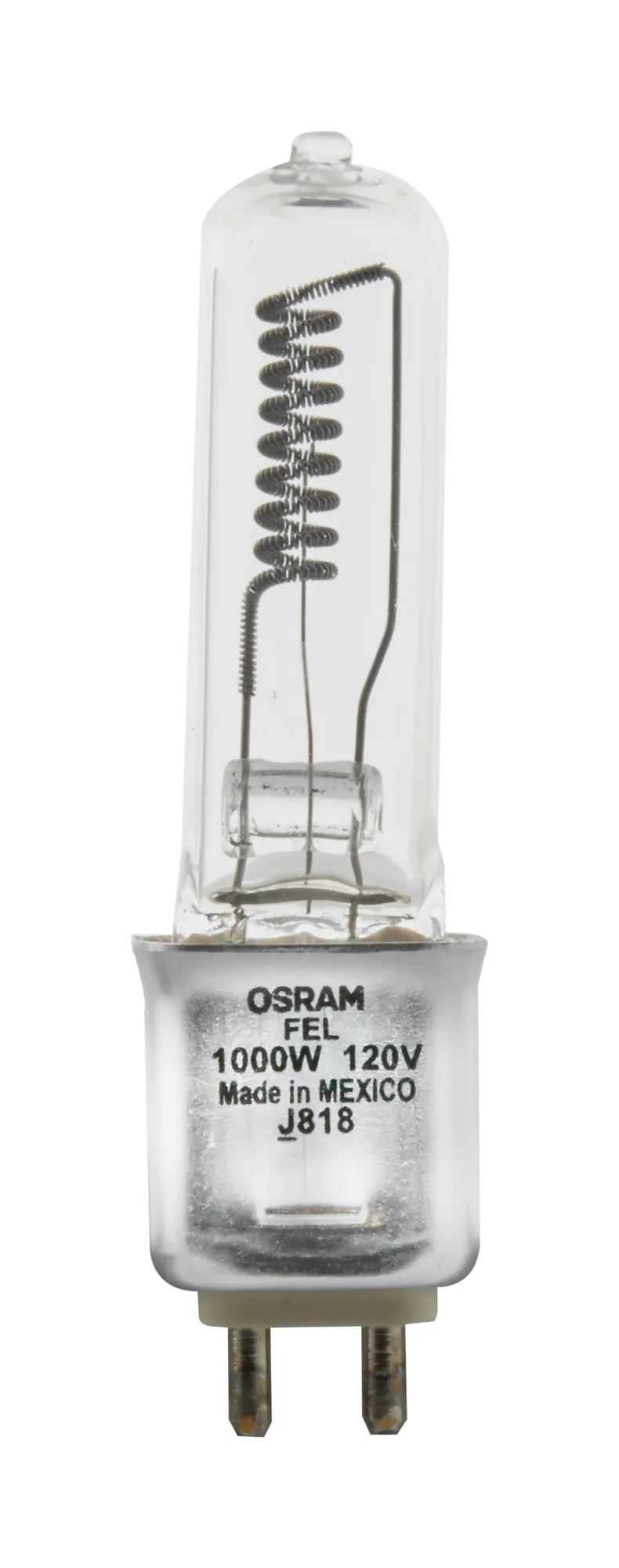 1000 Watt - Halogen - T6 - Clear - G9.5 base - 120 Volt