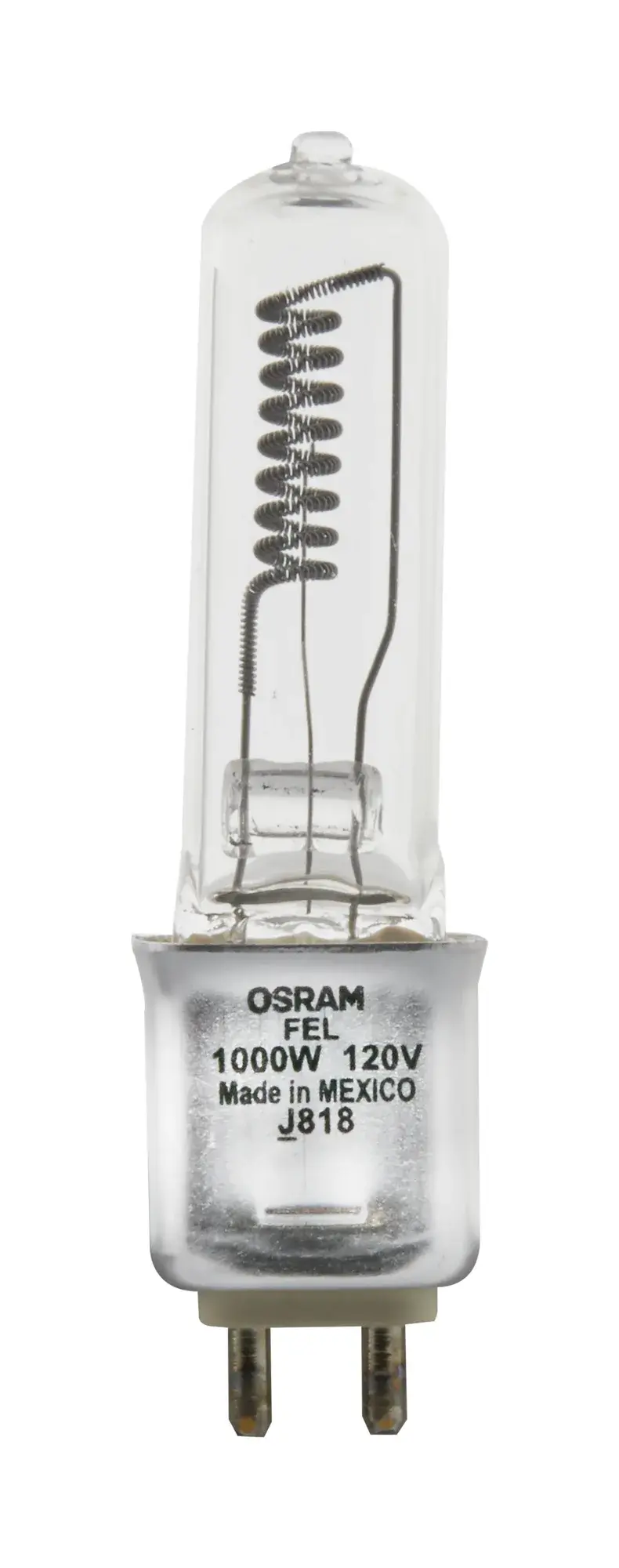 1000 Watt - Halogen - T6 - Clear - G9.5 base - 120 Volt - Image 1