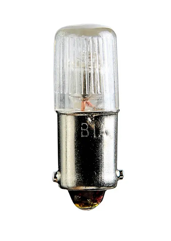 0.14 Watt miniature - T3-1/4 - 25000 Average rated hours - Miniature Bayonet base - 105/120 Volt