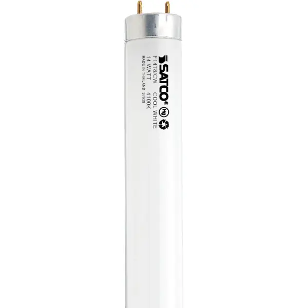Satco's 14-watt, 15 inch, LED T8 bulb is an ideal lighting solution for a variety of applications. This energy saving, low maintenance lamp has a 360 degree beam spread and a medium bi pin base. This frosted bulb is versatile and delivers 8,000 hours of cool white light.