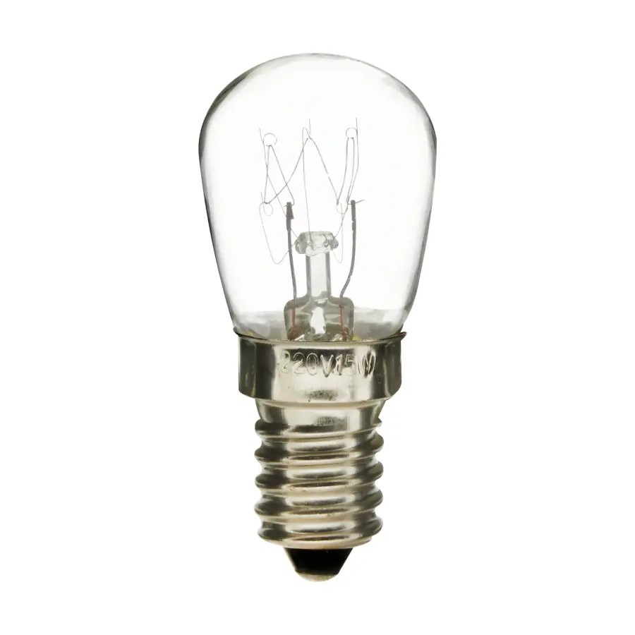15 Watt Pygmy Incandescent - Clear - 1000 Average rated hours - 100 Lumens - European base - 120 Volt - Image 1