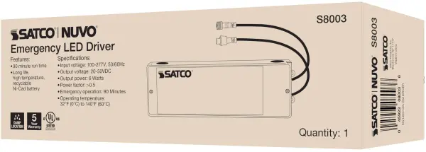 6 Watt - 90 Minute - 100-277 Volt - LED Emergency Backup Driver - For use with 4/6/8 or 10 Inch CDL - Image 12
