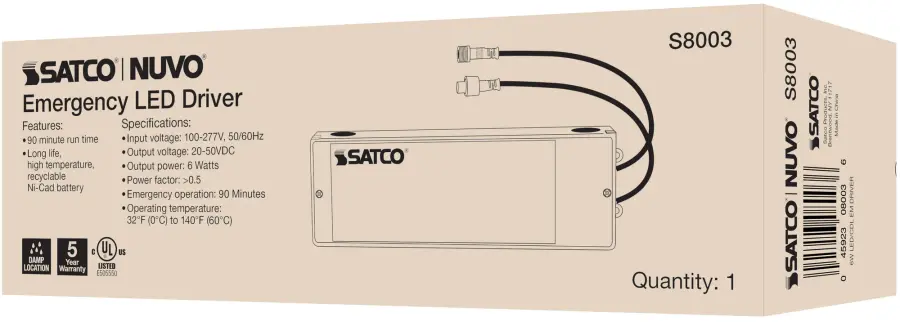 6 Watt - 90 Minute - 100-277 Volt - LED Emergency Backup Driver - For use with 4/6/8 or 10 Inch CDL - Image 12