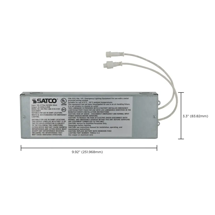 6 Watt - 90 Minute - 100-277 Volt - LED Emergency Backup Driver - For use with 4/6/8 or 10 Inch CDL - Image 14