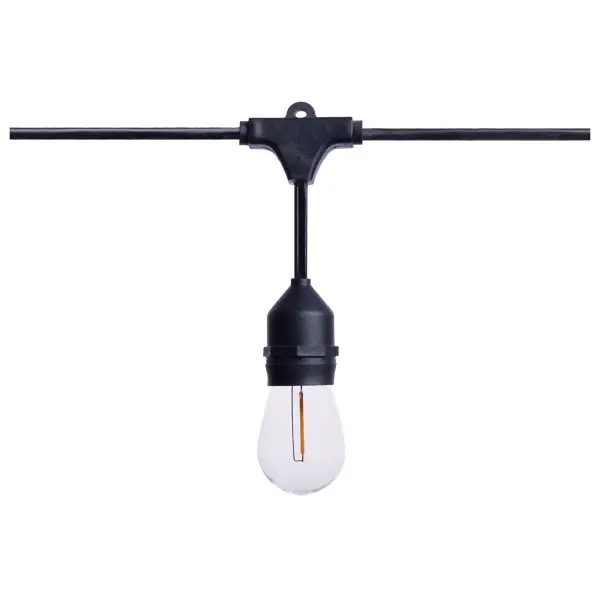 24 Foot LED String Light - 12-S14 Lamps - 2700K CCT - Black - 120 Volt - Image 3