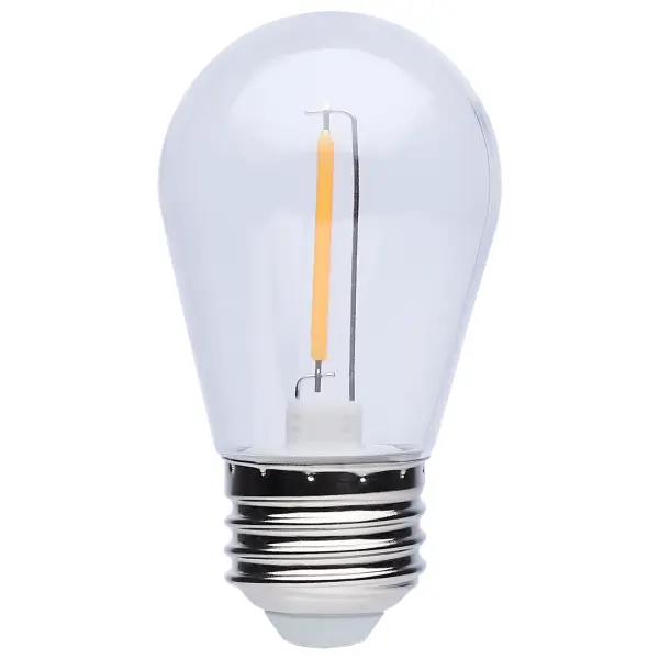 S14 LED String Light Replacement Lamp - Medium Base - 2200K - Clear - 120 Volt - 4-Pack - Image 1