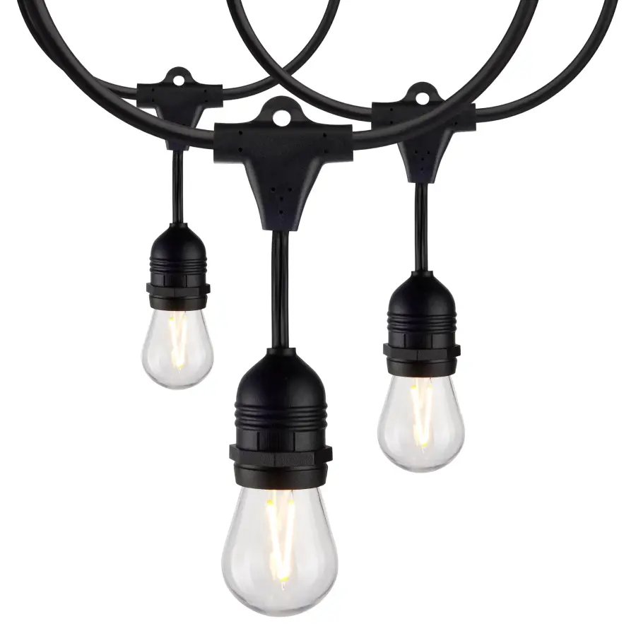 24Ft - LED String Light - Includes 12-S14 bulbs - 2200K - 120 Volts - Image 1