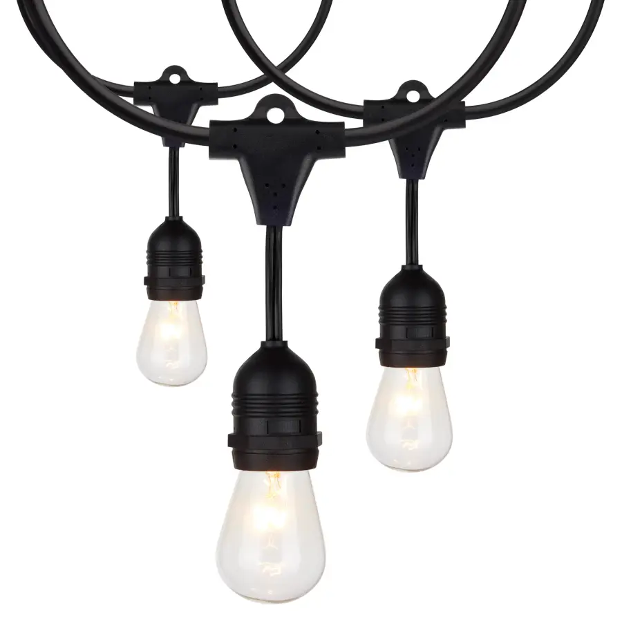 24Ft - Incandescent String Light - Includes 12-S14 bulbs - 120 Volts - Image 1
