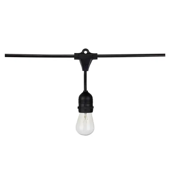 24Ft - Incandescent String Light - Includes 12-S14 bulbs - 120 Volts - Image 2