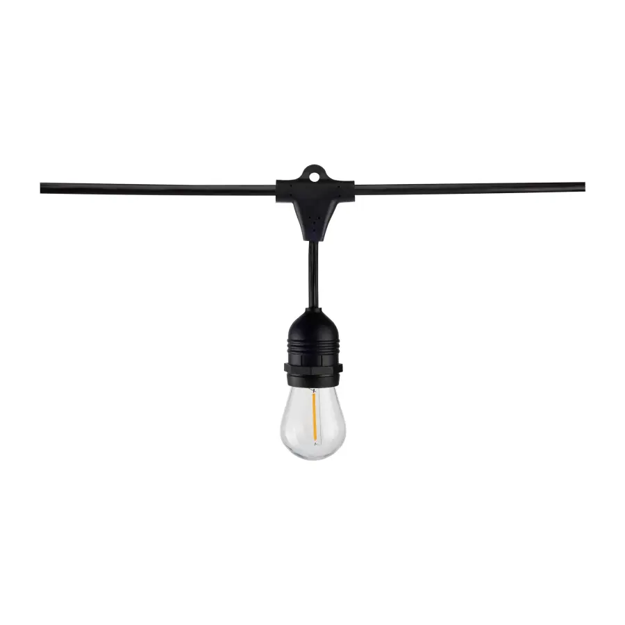 2 Pack - 24Ft - LED String Light - Includes 12-S14 bulbs - 2200K - 120 Volts - Image 2