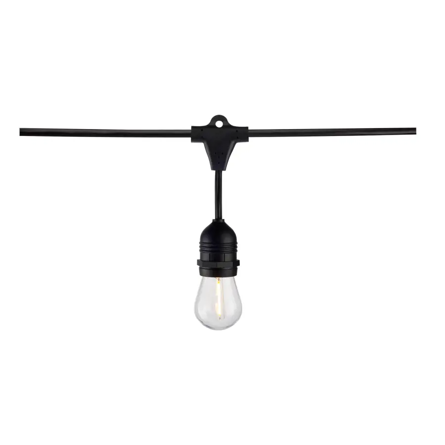 2 Pack - 24Ft - LED String Light - Includes 12-S14 bulbs - 2200K - 120 Volts - Image 3