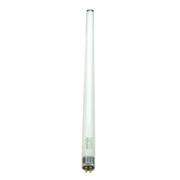 The SATCO T5 high output fluorescent lamps give off roughly twice the light output of standard T8 bulbs. These lamps are suitable for use in high-ceiling applications, along with fixtures in T-grid ceilings. Our T5 HO lamps offer superior quality color and advanced lumen maintenance over time. - alternate view
