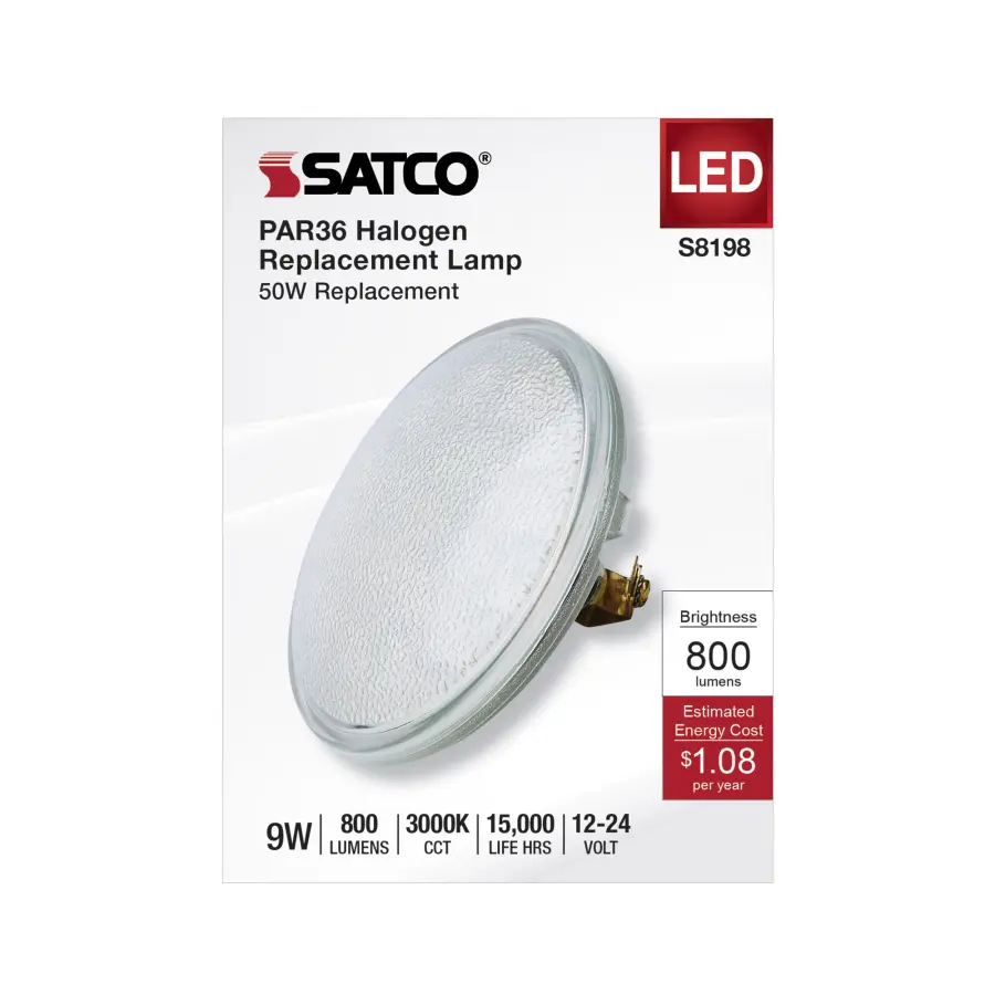9 Watt LED PAR36 - 15K Average rated hours - 3000K - Screw Terminal base - Image 6