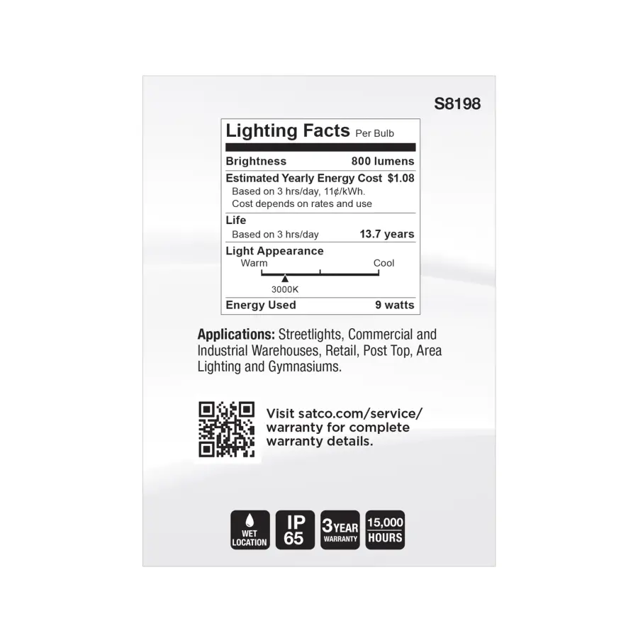 9 Watt LED PAR36 - 15K Average rated hours - 3000K - Screw Terminal base - Image 8
