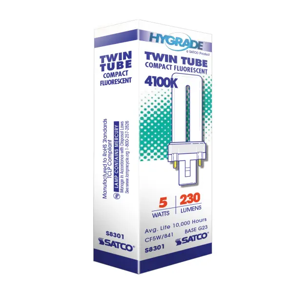 5 Watt - pin-based Compact Fluorescent - 4100K - 82 CRI - G23 base - Image 7