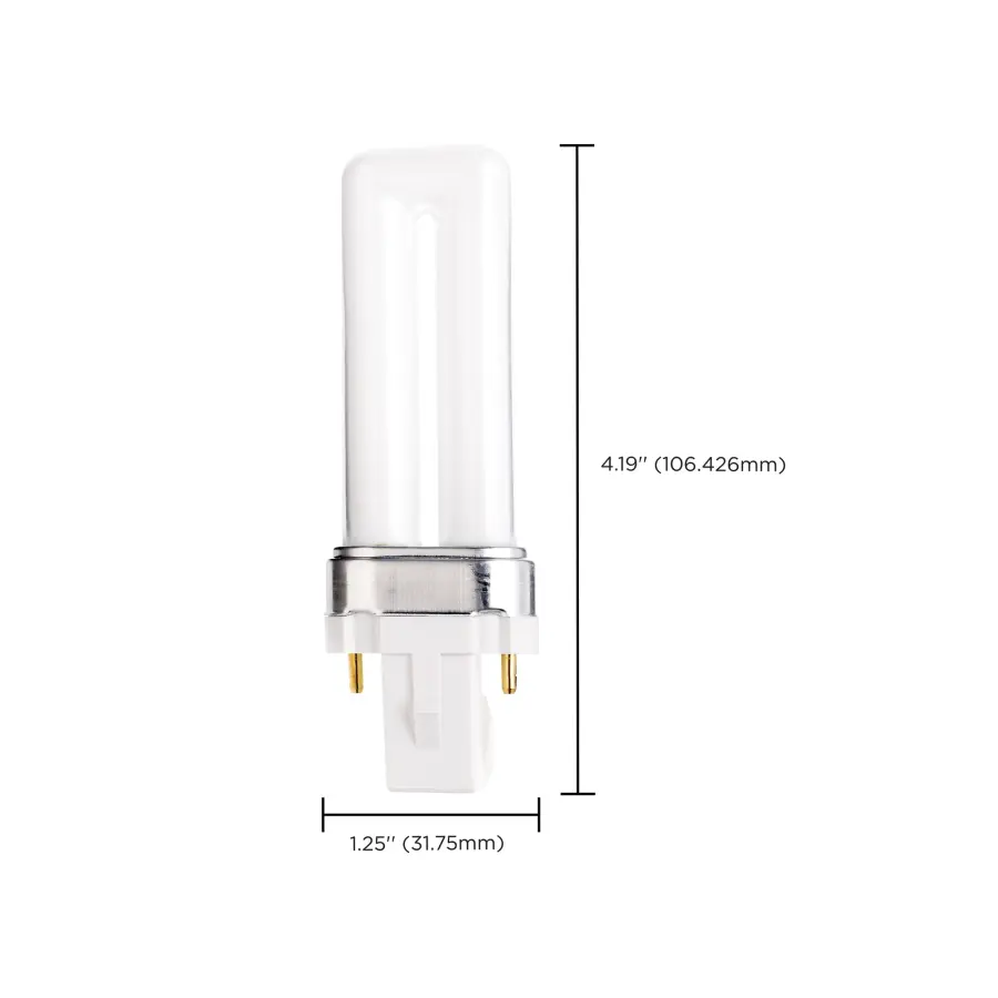 5 Watt - pin-based Compact Fluorescent - 4100K - 82 CRI - G23 base - Image 9