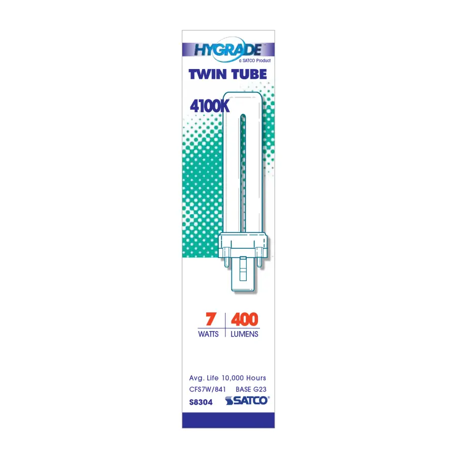 7 Watt - pin-based Compact Fluorescent - 4100K - 82 CRI - G23 base - Image 3