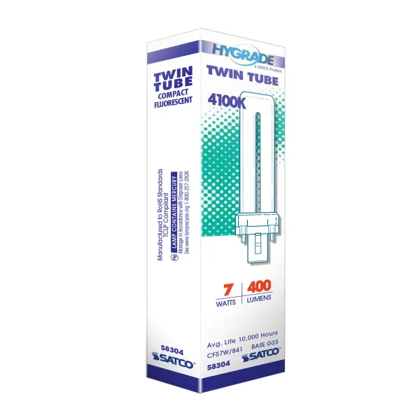 7 Watt - pin-based Compact Fluorescent - 4100K - 82 CRI - G23 base - Image 7