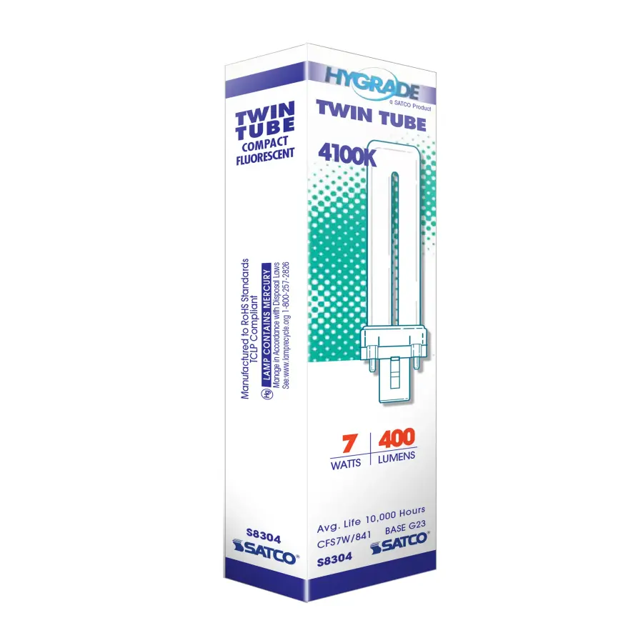 7 Watt - pin-based Compact Fluorescent - 4100K - 82 CRI - G23 base - Image 7