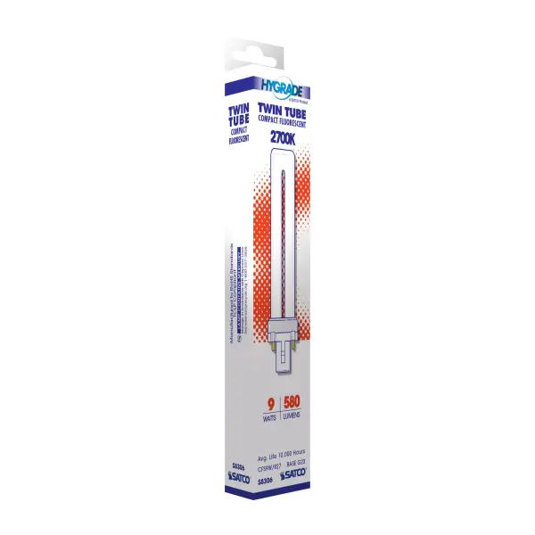 9 Watt - pin-based Compact Fluorescent - 2700K - 82 CRI - G23 base - Image 7