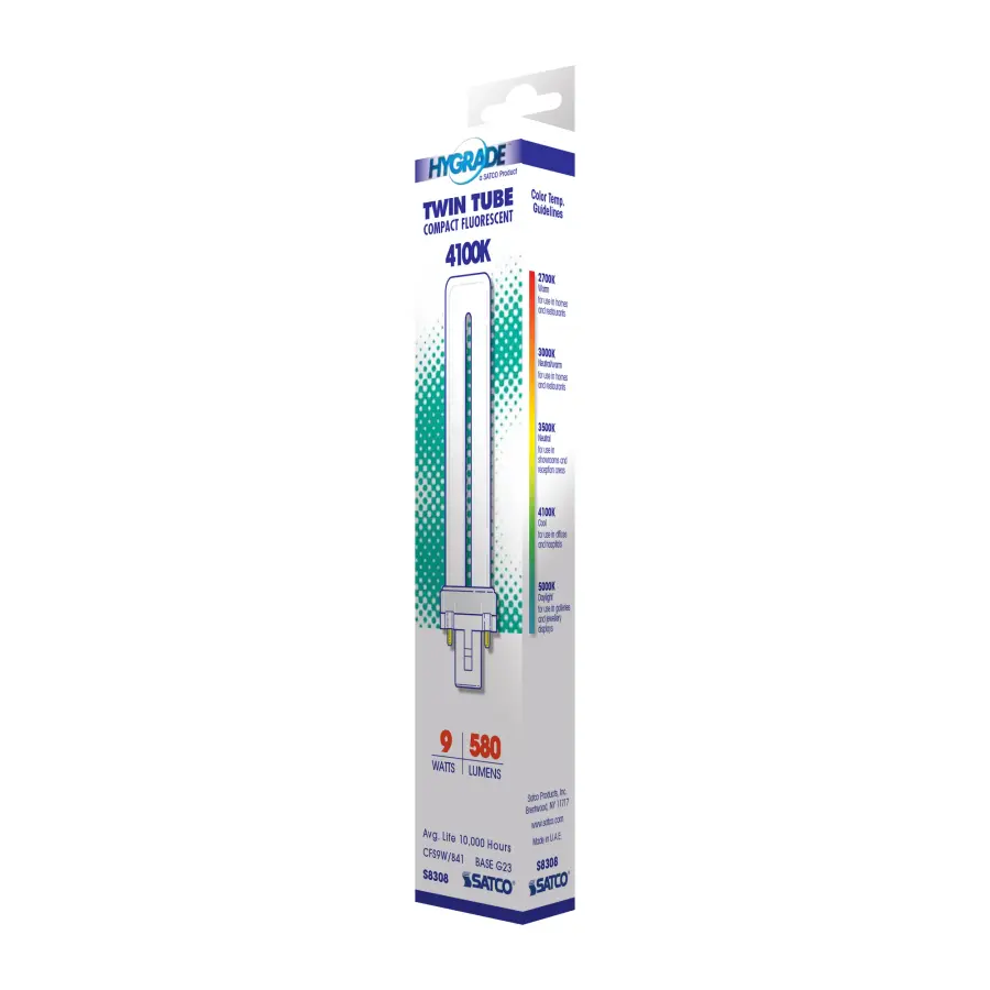 9 Watt - pin-based Compact Fluorescent - 4100K - 82 CRI - G23 base - Image 6