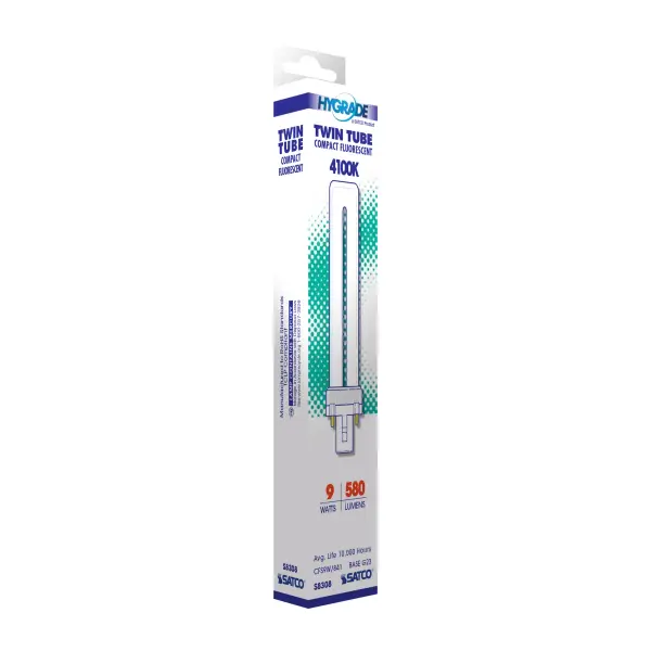 9 Watt - pin-based Compact Fluorescent - 4100K - 82 CRI - G23 base - Image 7