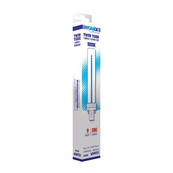 9 Watt - pin-based Compact Fluorescent - 5000K - 82 CRI - G23 base - Image 7