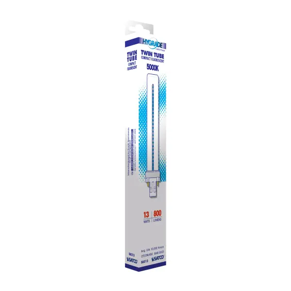 13 Watt - pin-based Compact Fluorescent - 5000K - 82 CRI - GX23 base - Image 7