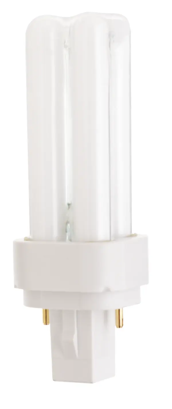 9 Watt - pin-based Double Twin Compact Fluorescent - 2700K - 82 CRI - G23-2 base